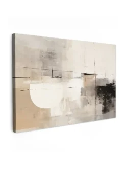 Leinwand bilder Abstrakte Kunst weiß schwarz (BxH)