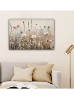 Leinwand bilder Blumenfeld (BxH)