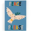 Leinwand-Kunstdruck "Peace Please" - (B)40 x (H)60 cm