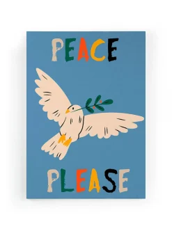 Leinwand-Kunstdruck "Peace Please" - (B)40 x (H)60 cm