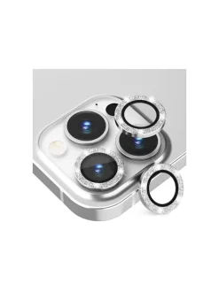 Lens Shield Glas Kameraglas für iPhone 16 Gold Diamond in Gold