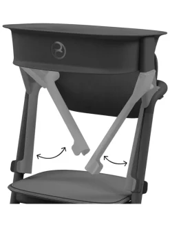 Lernturm-Aufsatz für Hochstuhl "Lemo" in Schwarz