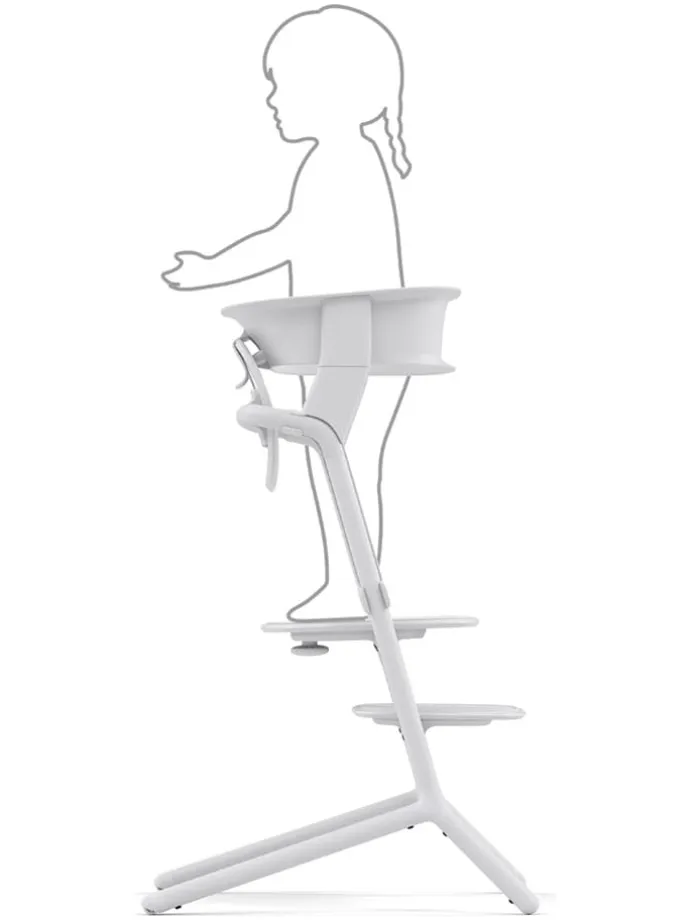 Lernturm-Aufsatz für Hochstuhl "Lemo" in Weiß