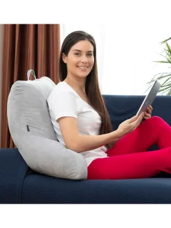 Lesekissen in Grau - (B)45 x (H)90 x (T)20 cm