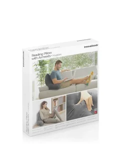 Lesekissen in Grau - (B)45 x (H)90 x (T)20 cm