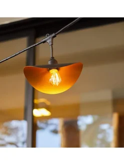 Lichtergirlande "Hat" in Schwarz - (L)600 cm