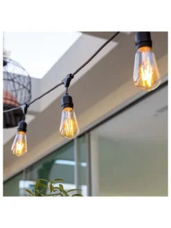 Lichtergirlande "Mafy" in Schwarz - (L)1000 cm