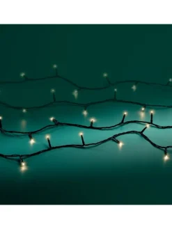 Lichterkette BASIC 120 LED 9 m, schwarzes Kabel in warm weiß