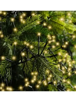 Lichterkette CLUSTER 768 LED 7 m, schwarzes Kabel in Soft Gold