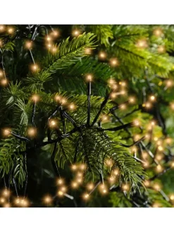 Lichterkette CLUSTER 1512 LED 14 m, schwarzes Kabel in klassisch warm