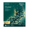 Lichterkette CLUSTER 1512 LED 14 m, schwarzes Kabel in Soft Gold