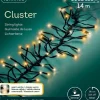Lichterkette CLUSTER 1512 LED 14 m, schwarzes Kabel in Warm weiß/Klassisch warm