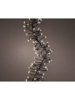 Lichterkette CLUSTER 1512 LED 14 m, schwarzes Kabel in Warm weiß/Klassisch warm