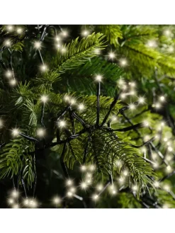 Lichterkette Cluster 1512 LED 14 m, schwarzes Kabel in warm weiß