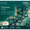 Lichterkette CLUSTER TWINKLE 768 LED 7 m, schwarzes Kabel in warm weiß