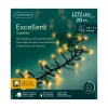 Lichterkette EXCELLENT TWINKLE 1272 LED 20 m, schwarzes Kabel in klassisch warm