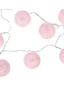 Lichterkette in rosa