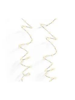 Lichterkette STRING LIGHTS TWINKLE 378 LED 6 m Silberdraht in warm weiß