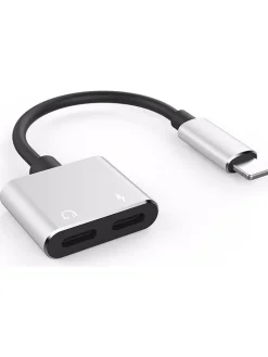 Lightning-Adapter in Silber