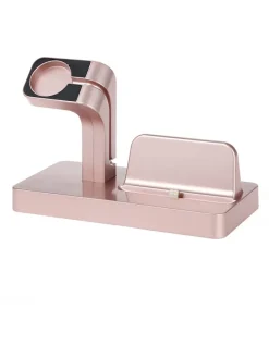 Lightning-Docking-Station für iPhone und Apple Watch in Roségold