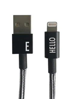 Lightning-Kabel ''E'' in Schwarz - (L)100 cm