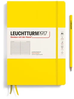 Liniertes Notizbuch in Gelb - B5