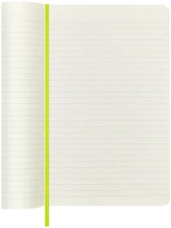 Liniertes Notizbuch in Limette - (B)13 x (H)21 cm