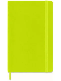 Liniertes Notizbuch in Limette - (B)13 x (H)21 cm