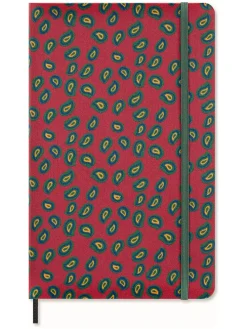 Liniertes Notizbuch ''Le Professional'' in Rot/ Grün- (B)13 x (H)21 cm