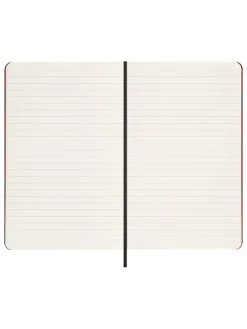 Liniertes Notizbuch ''Le Professional'' in Rot/ Grün- (B)13 x (H)21 cm