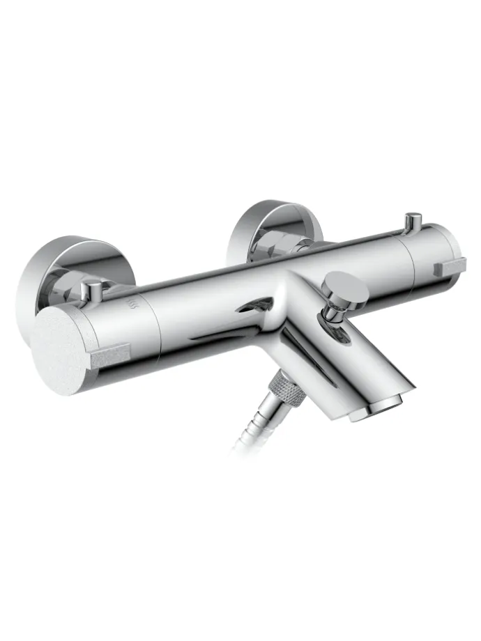 LONDON Thermostat Wannenfüllarmatur, Chrom