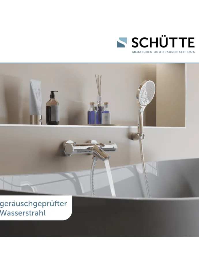 LONDON Thermostat Wannenfüllarmatur, Chrom