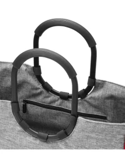 Loopshopper L Frame Shopper Tasche 46 cm in frame twist silver