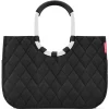 Loopshopper L Shopper Tasche 46 cm in rhombus black