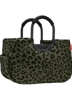 loopshopper M / Shopper 40 cm (teddy leo olive) in teddy leo olive