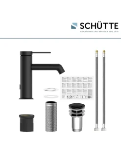 LOS ANGELES Waschtischarmatur, Schwarz matt