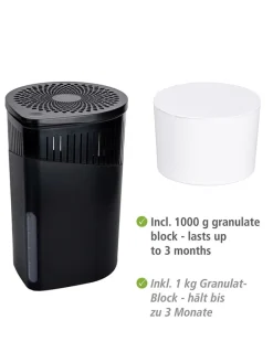 Luftentfeuchter "Drop Black" in Schwarz - (H)23 cm