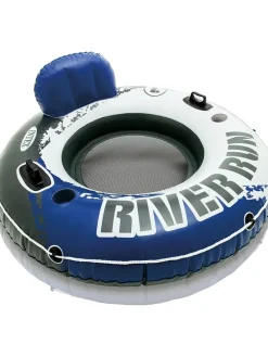 Luft-Lounge "RiverRun 1" in Blau/ Weiß