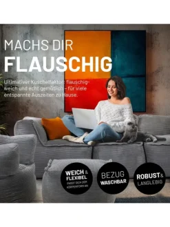 LUMALAND Modulares Basic Set (5-tlg.) aus der Cord-Reihe - Bezug soft & waschbar