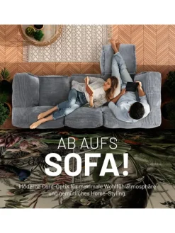 LUMALAND Modulares Basic Set (5-tlg.) aus der Cord-Reihe - Bezug soft & waschbar