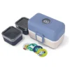 Lunchbox in Blau/ Creme - 800 ml