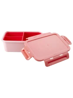 Lunchbox in Rosa/ Rot - (B)21 x (H)7,5 x (T)14 cm