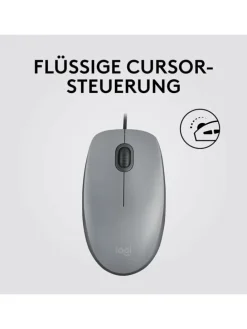 M110 Silent Maus für Rechts- und Linkshänder - für ein in Grau