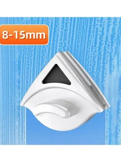 Magnetischer Glasreiniger in Weiß/ Schwarz, 8-15 mm Glasdicke