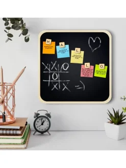 Magnettafel mit Zubehör in Schwarz - (L)40 x (B)40 x (T)1 cm