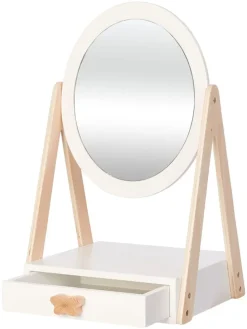 Make-Up-Spiegel in Weiß - (B)25 x (H)40 x (T)20 cm