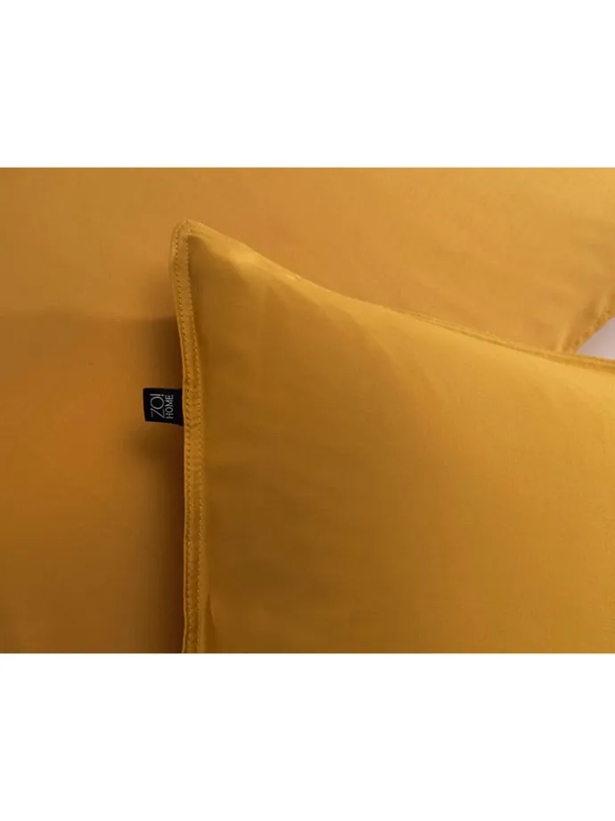 Mako-Satin-Bettwäsche-Set "Satinado" in Gelb