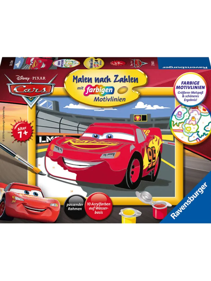 Malen nach Zahlen-Set "Lightning McQueen" - ab 5 Jahren