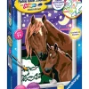 Malen nach Zahlen-Set "Pferde" - ab 7 Jahren
