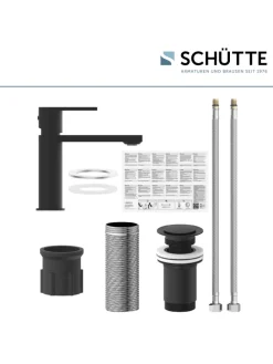 MANHATTAN Waschtischarmatur, Schwarz matt